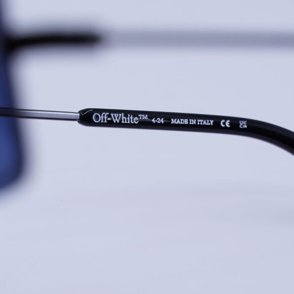 ?️New Off-White OERI13N TAMPA 7745 Sunglasses - Gunmetal Frame, Blue Lenses main image 7